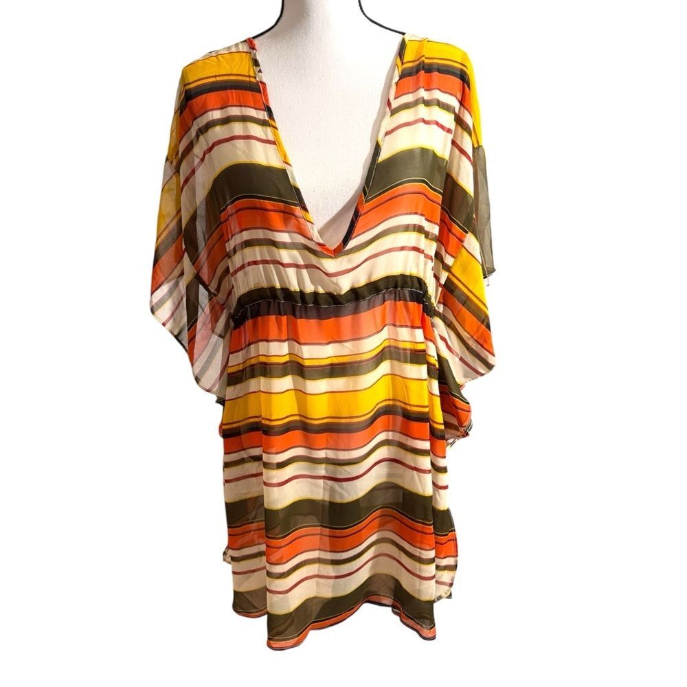 LENNY NIEMEYER Striped Beach Cover-up